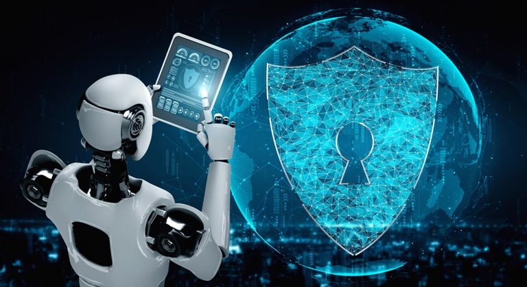 ai-robot-using-cyber-security-protect-information-privacy